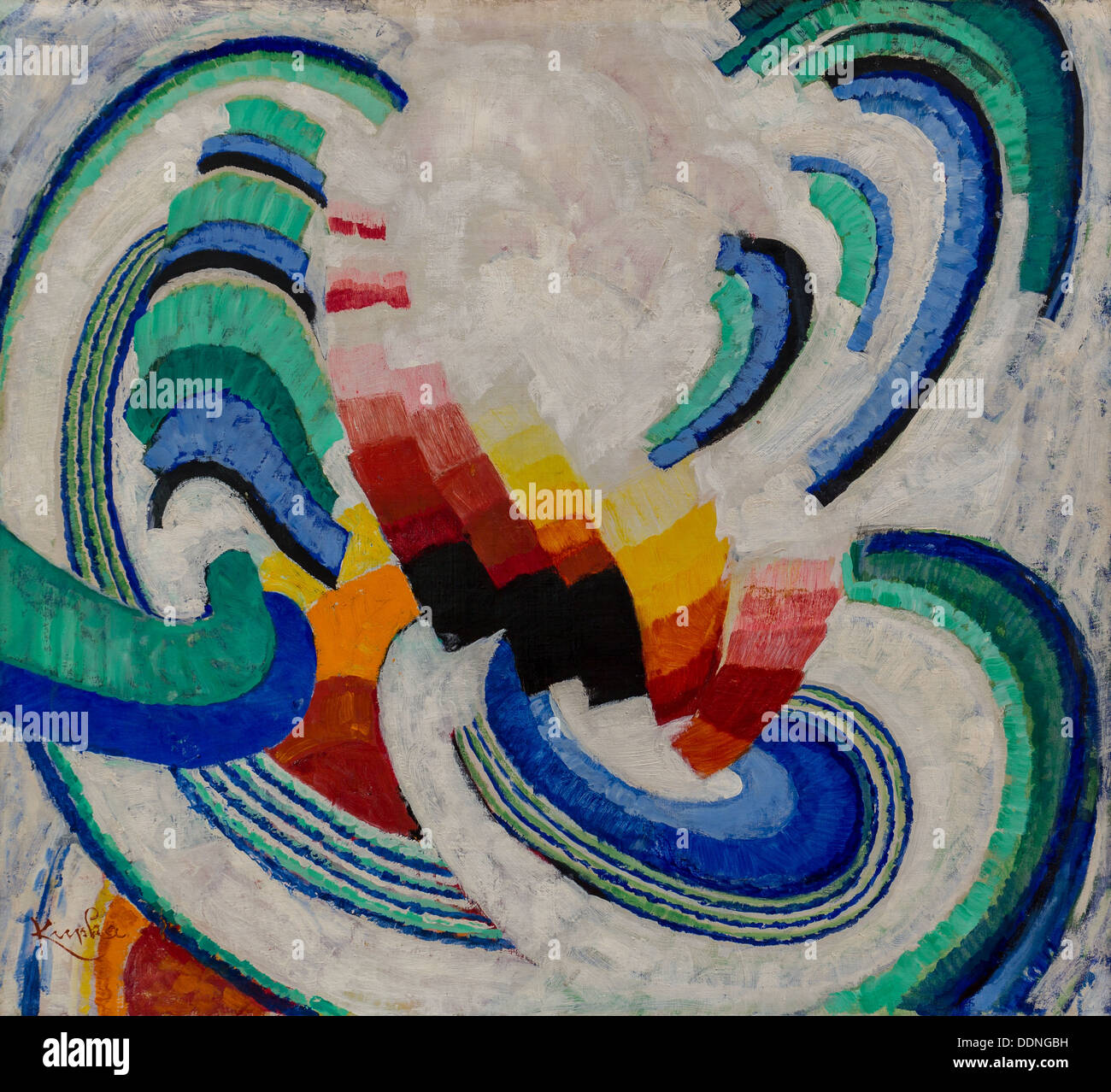 20. Jahrhundert - Vortex, 1923-1924 - František Kupka Philippe Sauvan-Magnet / aktives Museum Öl auf Leinwand Stockfoto