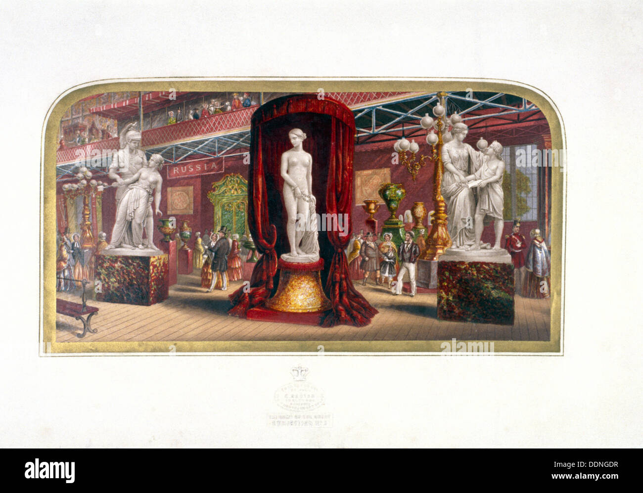 "Die Edelsteine von der Great Exhibition, Nr. 3", Hyde Park, London, (c1854?). Künstler: George Baxter Stockfoto