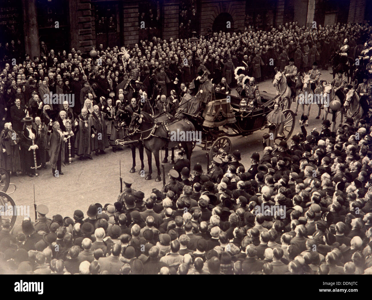 Ansicht Teil der Jubilee-Prozession von König Georg v. und Königin Mary, 6. Mai 1935. Künstler: Anon Stockfoto