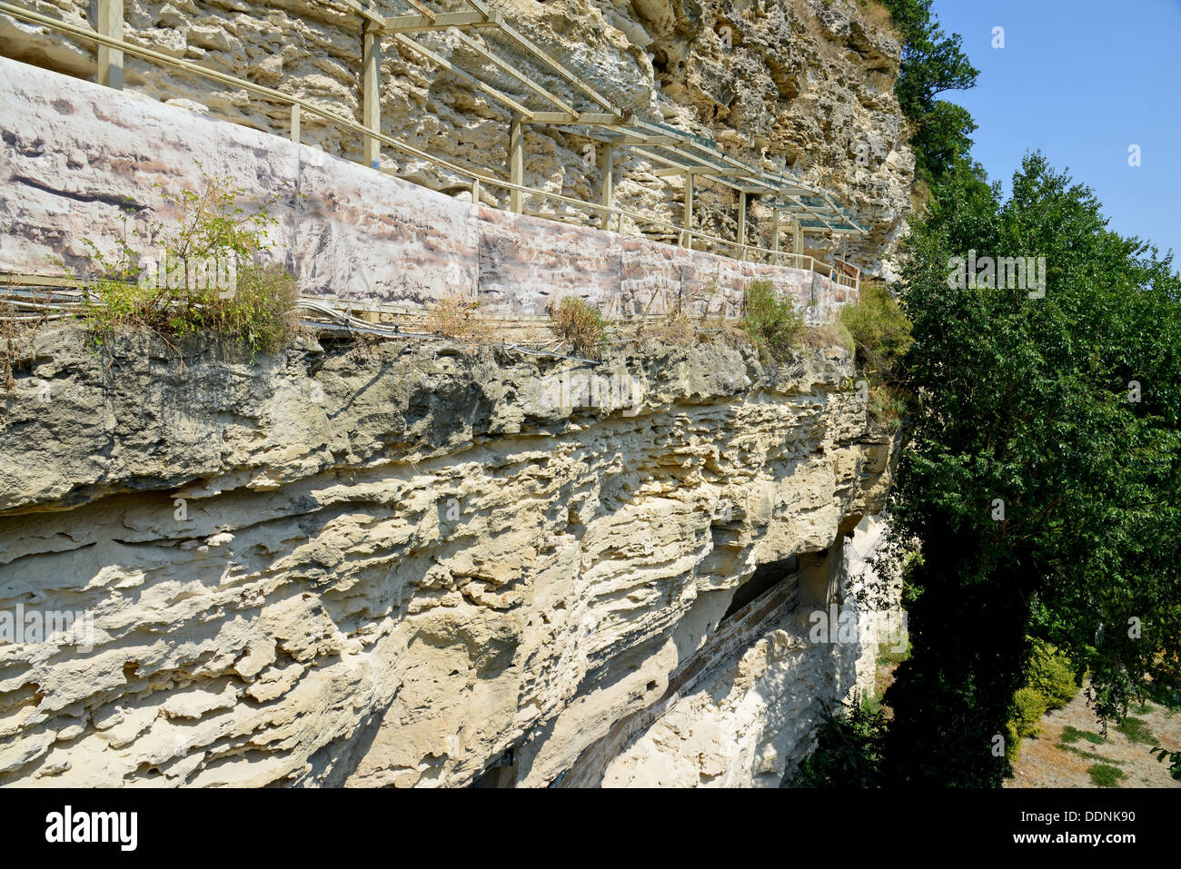 Aladzha Rock Kloster, Bulgarien Stockfoto