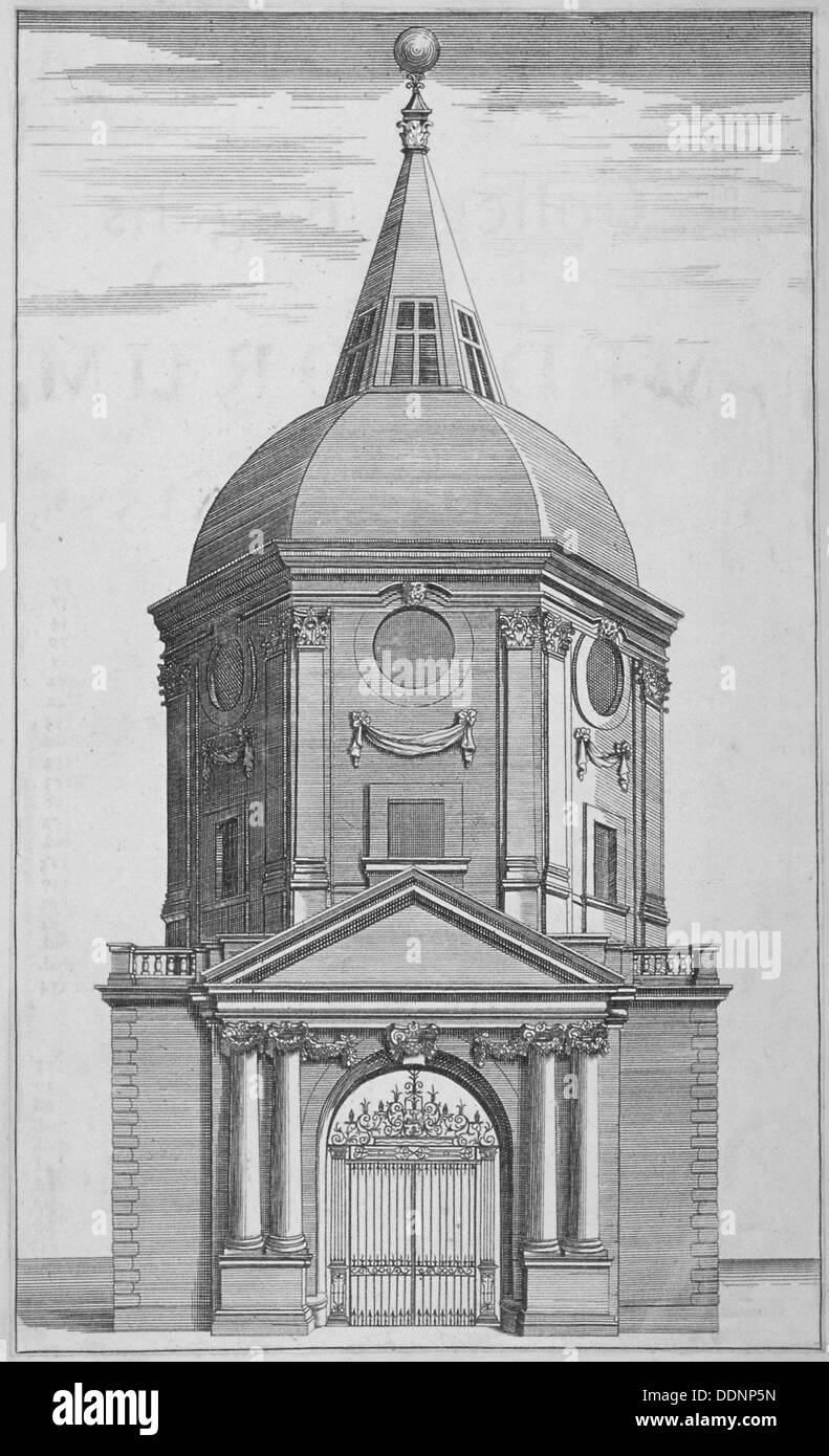 Gateway an das Royal College of Physicians, City of London, 1721. Künstler: Anon Stockfoto