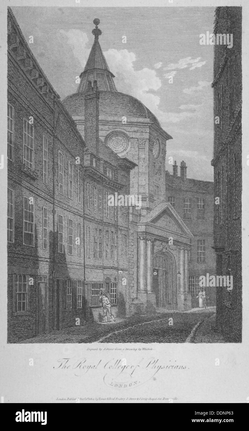 Royal College of Physicians, City of London, 1804. Künstler: James Sargant Storer Stockfoto