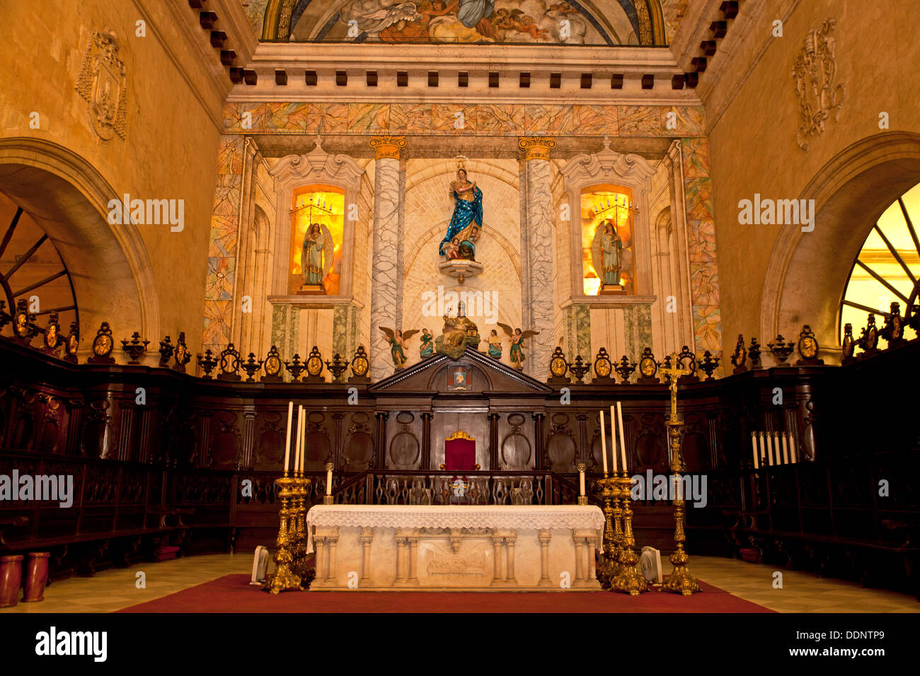 die Kathedrale Catedral de San Cristobal in alten Havanna La Habana Vieja, Havanna, Kuba, Karibik Stockfoto