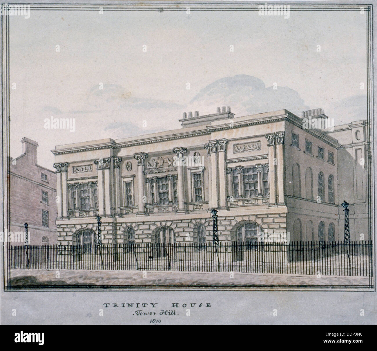 Trinity House, Trinity Square, City of London, 1810.                                                 Künstler: Anon Stockfoto