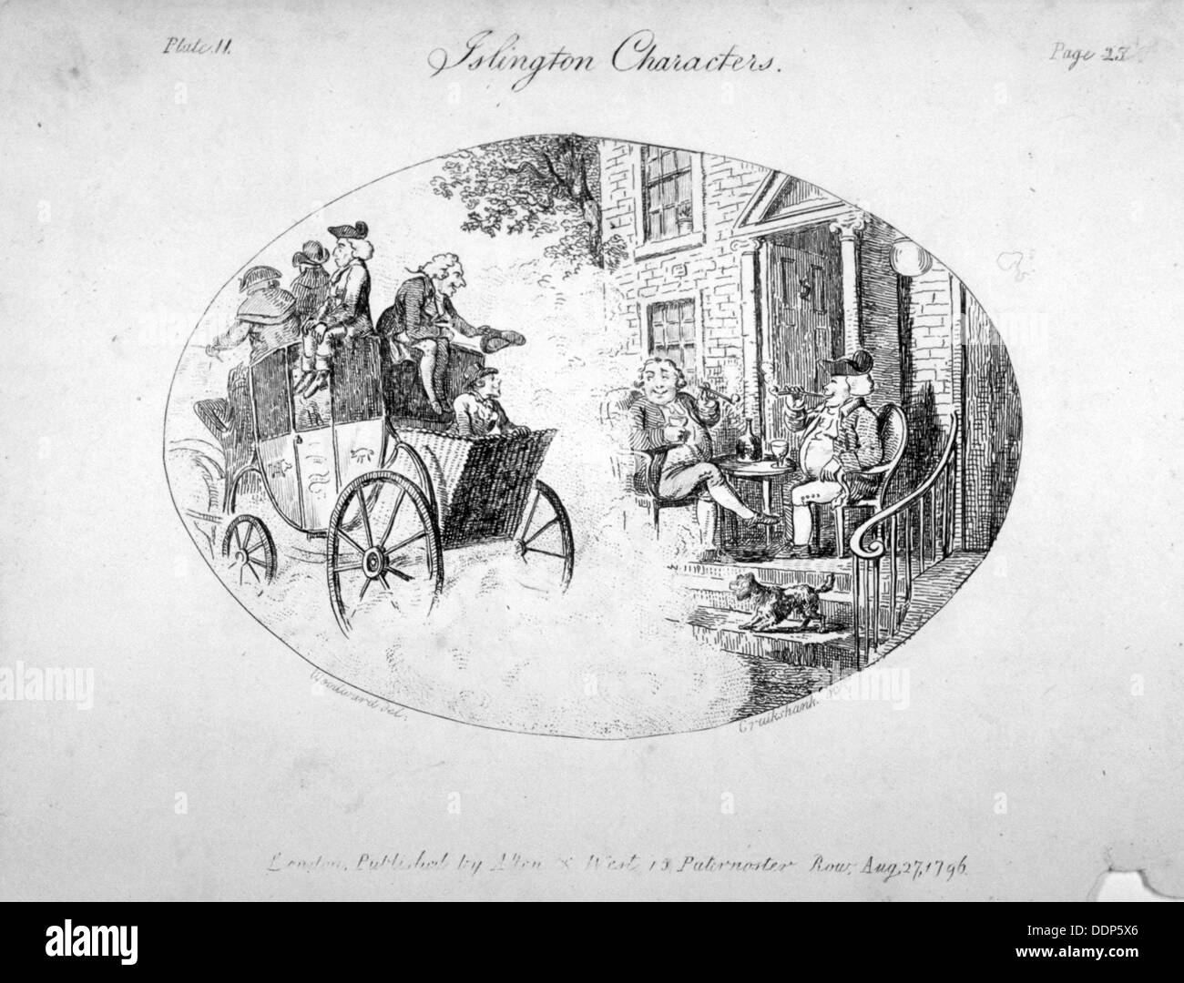 "Islington Charaktere", 1796.                                           Künstler: Isaac Cruikshank Stockfoto