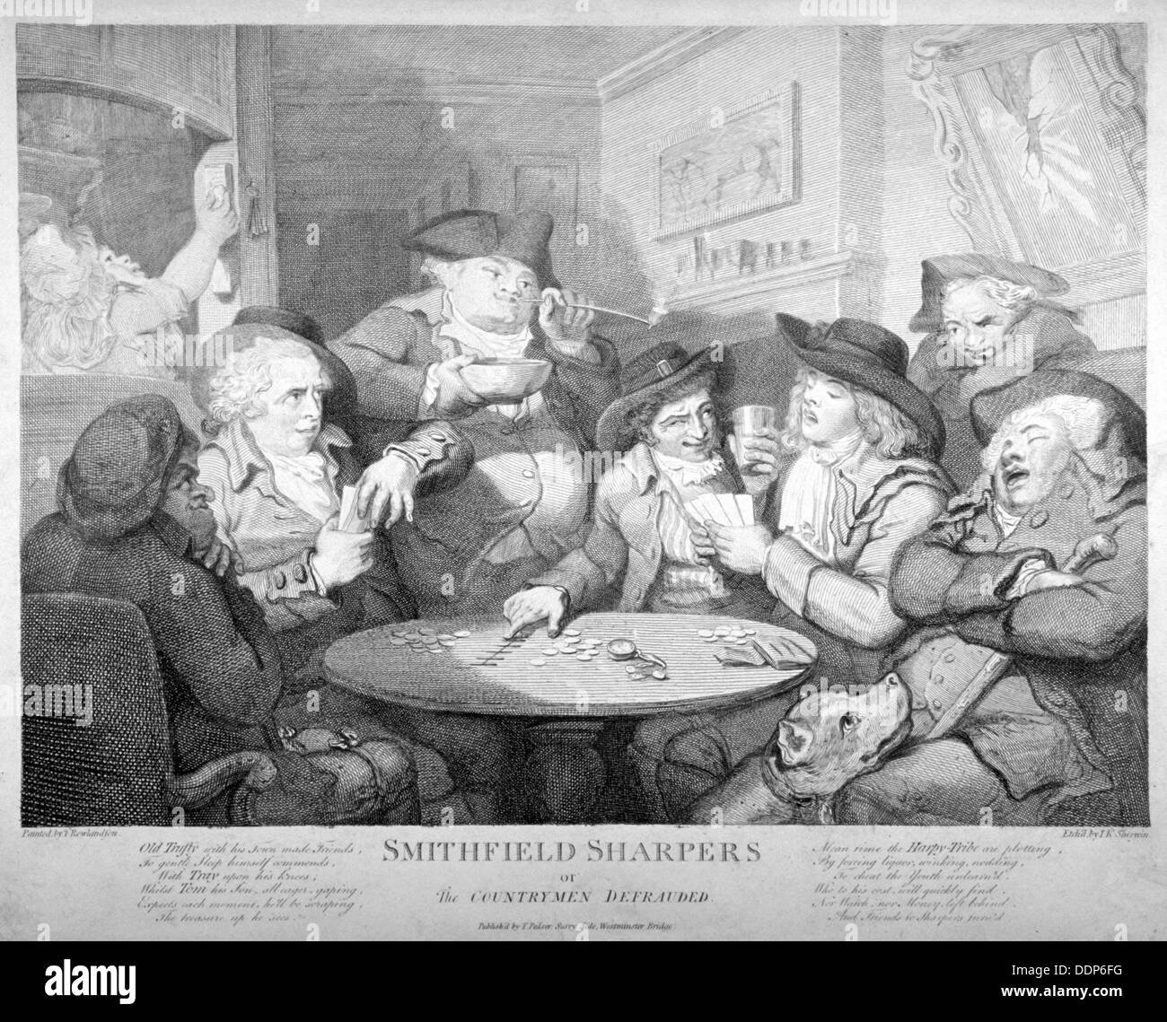 "Smithfield Gauner oder die Landsleute betrogen", c1787.    Künstler: John Keyse Sherwin Stockfoto