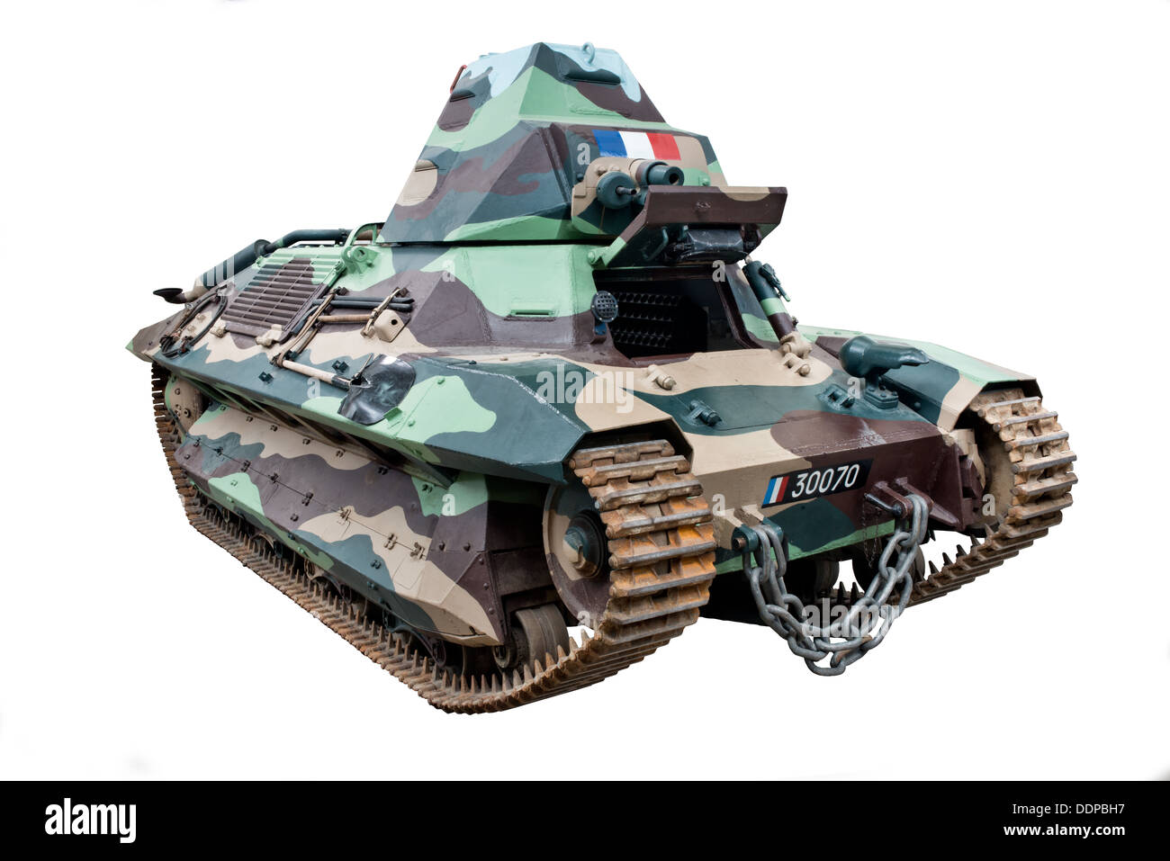 Ein 1935 FCM 36 leichte Panzer im 2. Weltkrieg von französischen Truppen & erfassten & coverted für Gebrauch durch das deutsche Militär verwendet Stockfoto