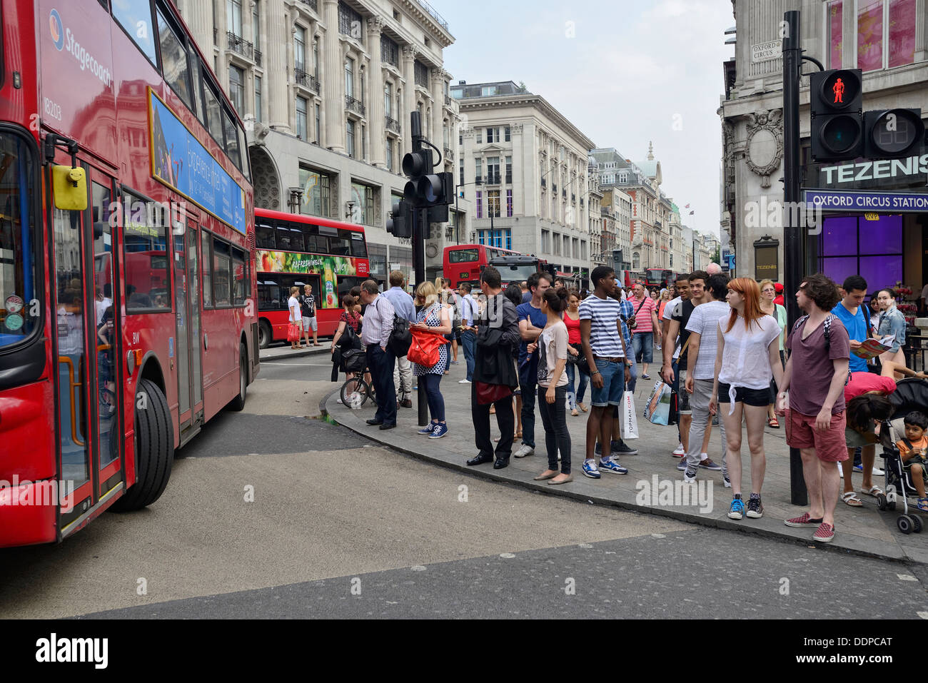 Belebten Straßen von London Stockfoto