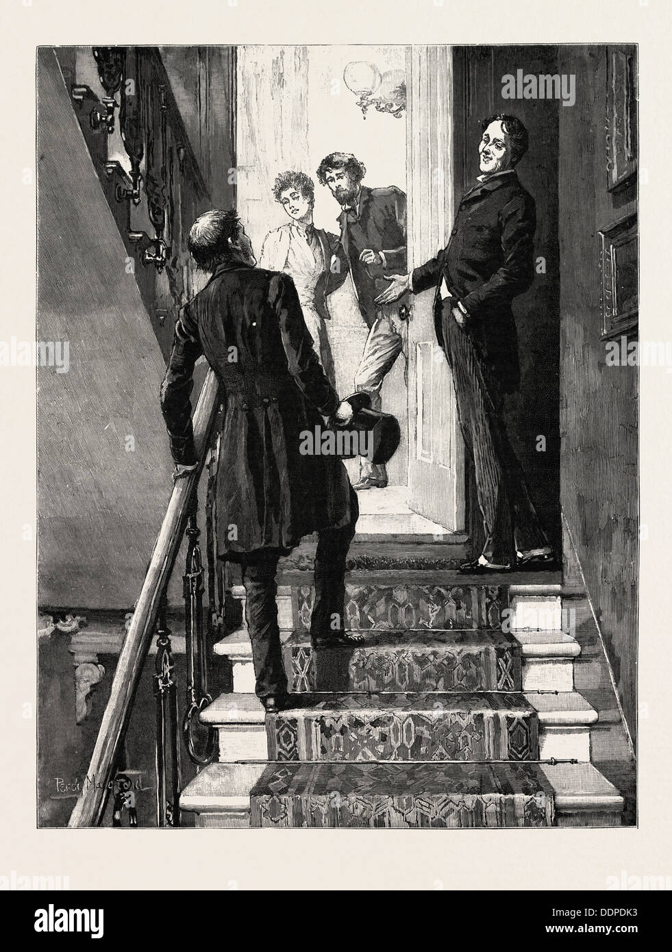 von PERCY MACQUOID, THE STAIRS, Percy Macquoid, wurde 1852