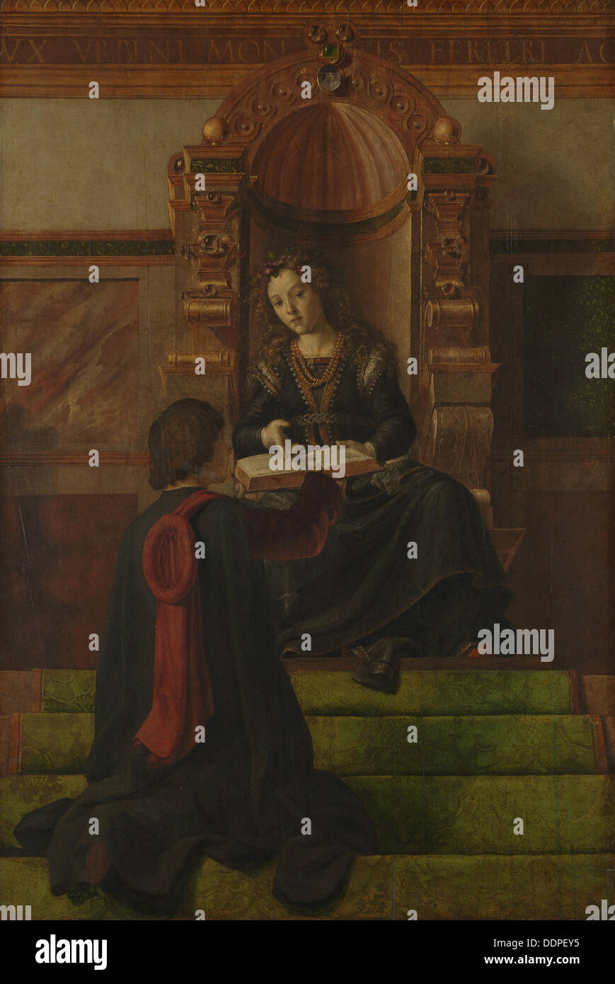 Rhetorik, 1470er Jahren. Künstler: Justus van Gent (Joos van Wassenhove) (ca. 1410-ca 1480) Stockfoto