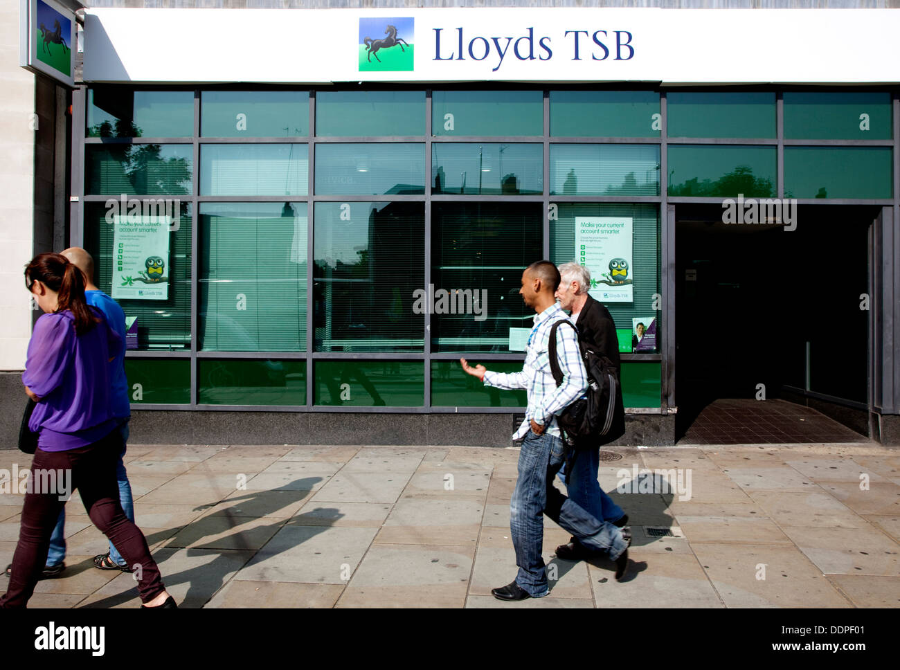 Zweig der Lloyds TSB Bank, London Stockfoto