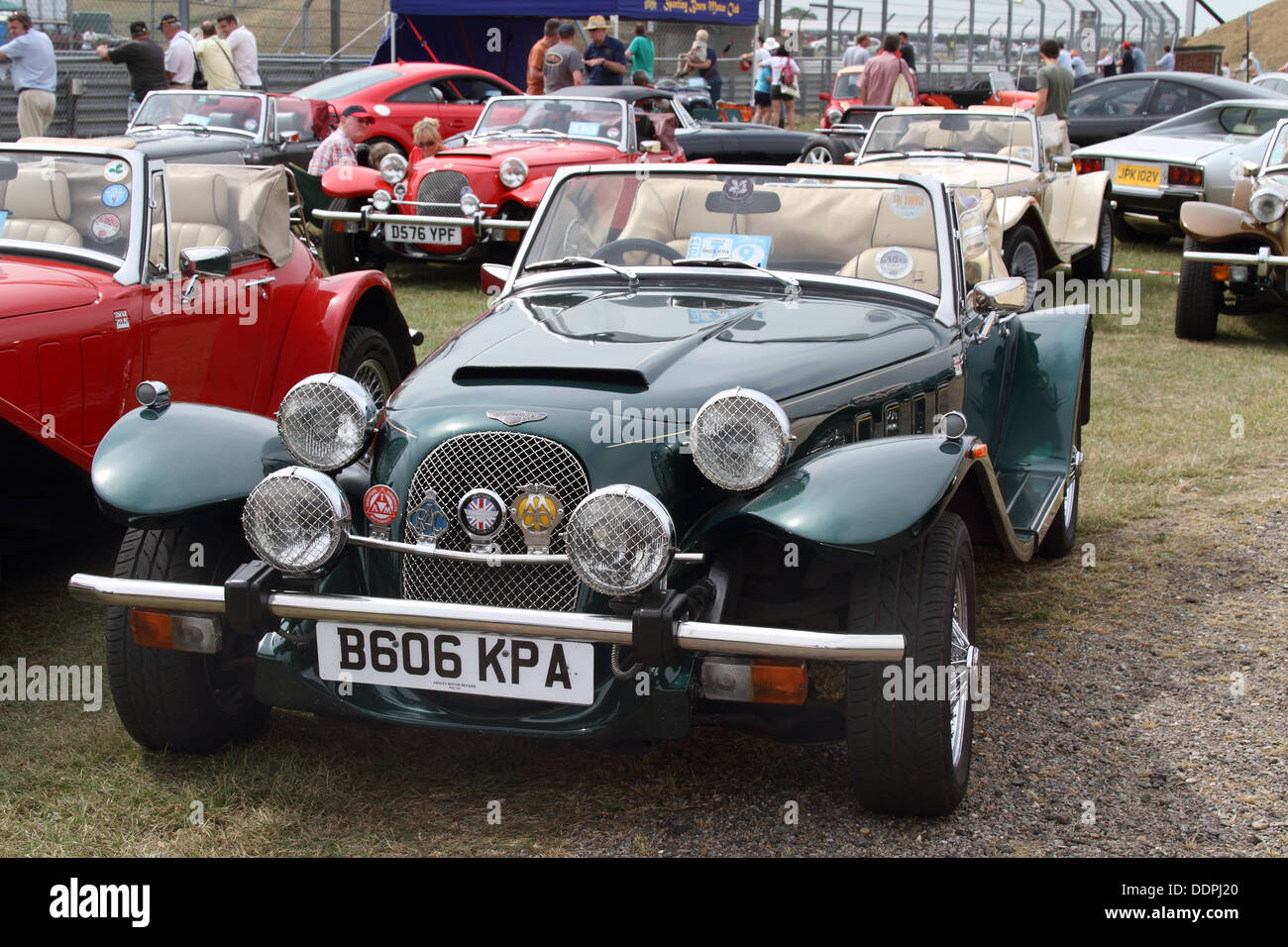 Panther Sportwagen in British racing green Stockfoto