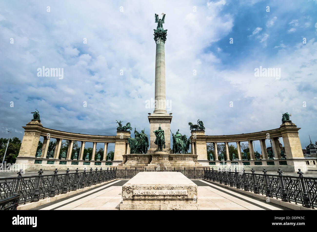 Heldenplatz mit Millenium Memorial Stockfoto