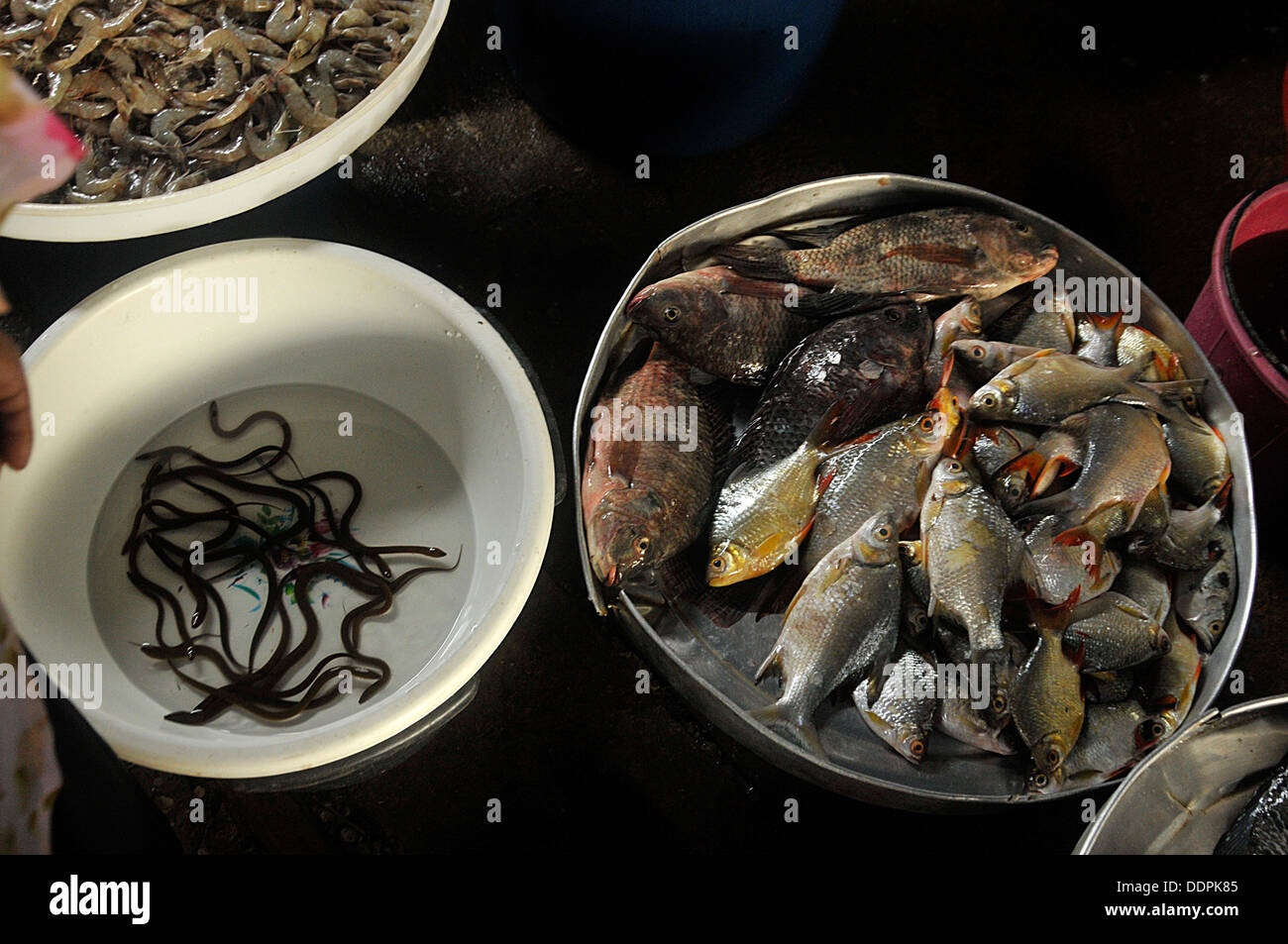 exotische asiatische Marktstände bangkok Stockfoto