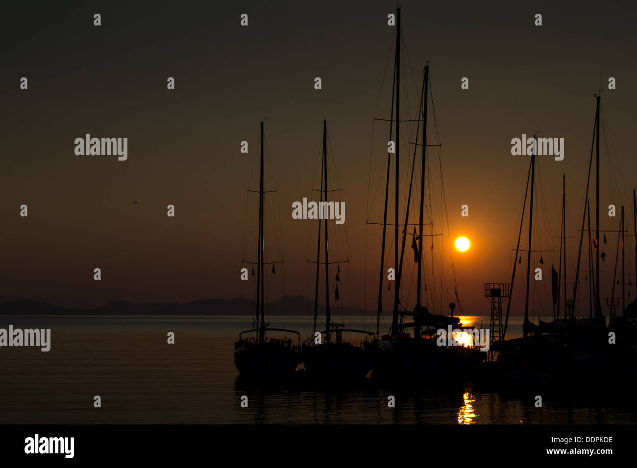 Segelurlaub Stockfoto