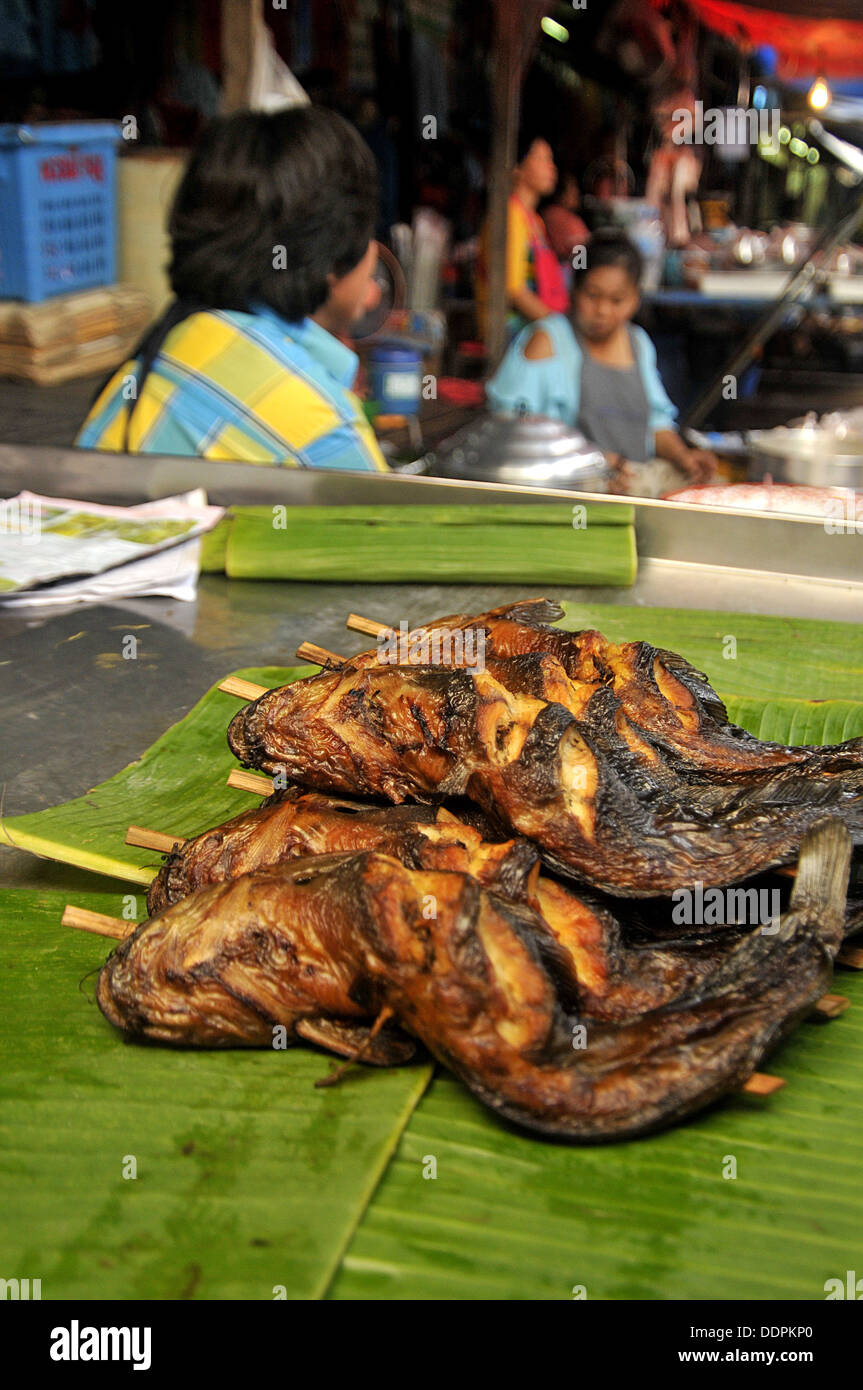 exotische asiatische Marktstände bangkok Stockfoto
