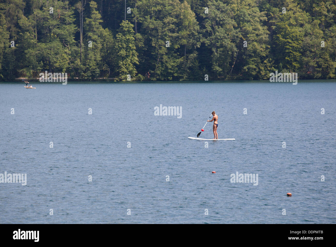 Lake Bled in Slowenien Stockfoto