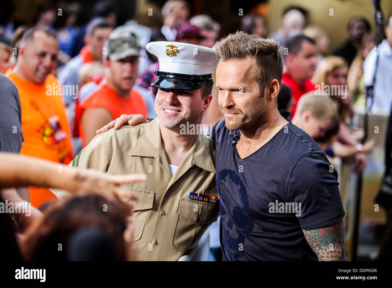 Florida Georgia Line und Nelly führen bei der Today Show auf 2. September 2013 Stockfoto