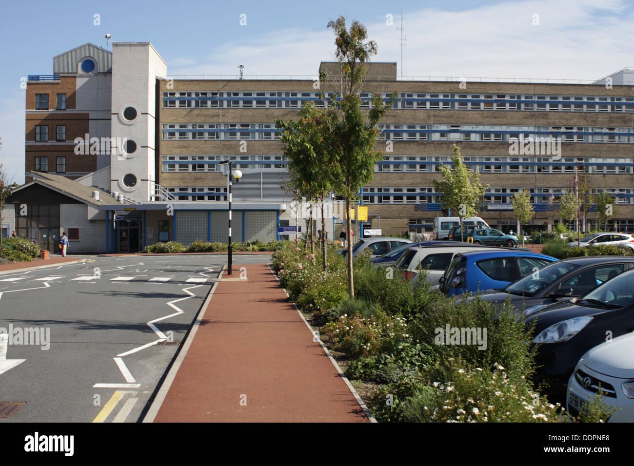 Hylton Straßensperre, Sunderland Royal Hospital Stockfoto