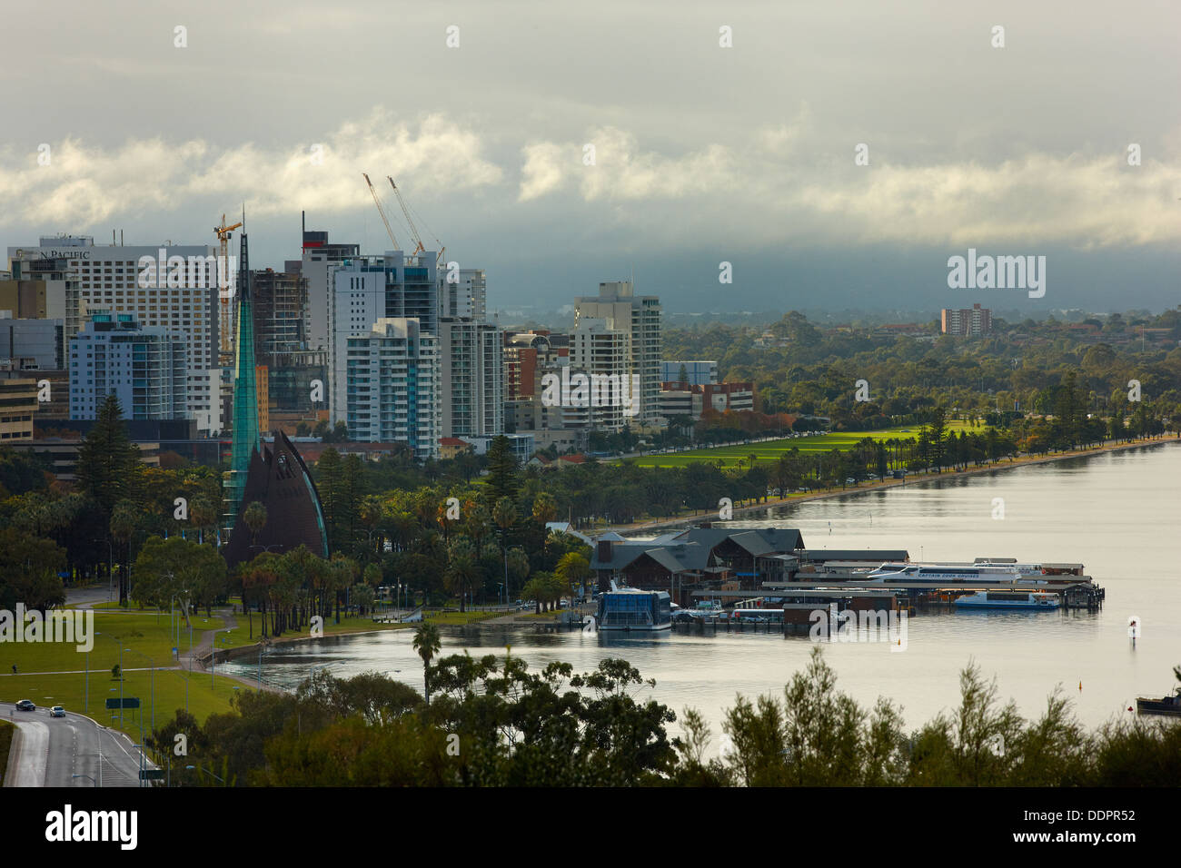 Die Innenstadt von Perth, Westaustralien Stockfoto