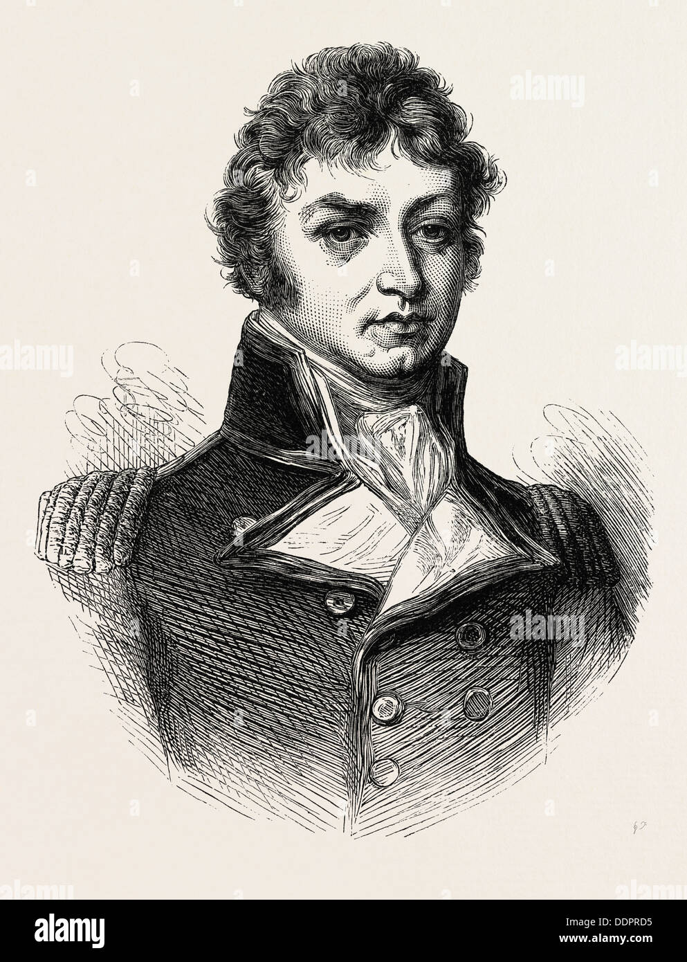 KAPITÄN (SPÄTER SIR PHILIP) BRACH. (Aus eine Porträt in 1815 veröffentlicht.) Stockfoto