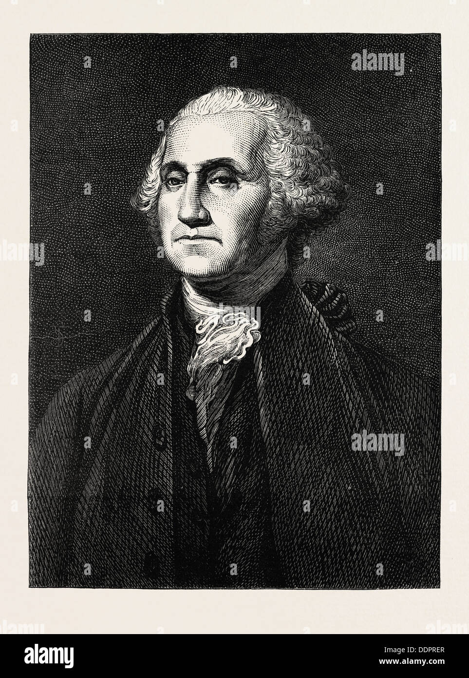 GEORGE WASHINGTON, war er einer der Gründerväter der Vereinigten Staaten Stockfoto