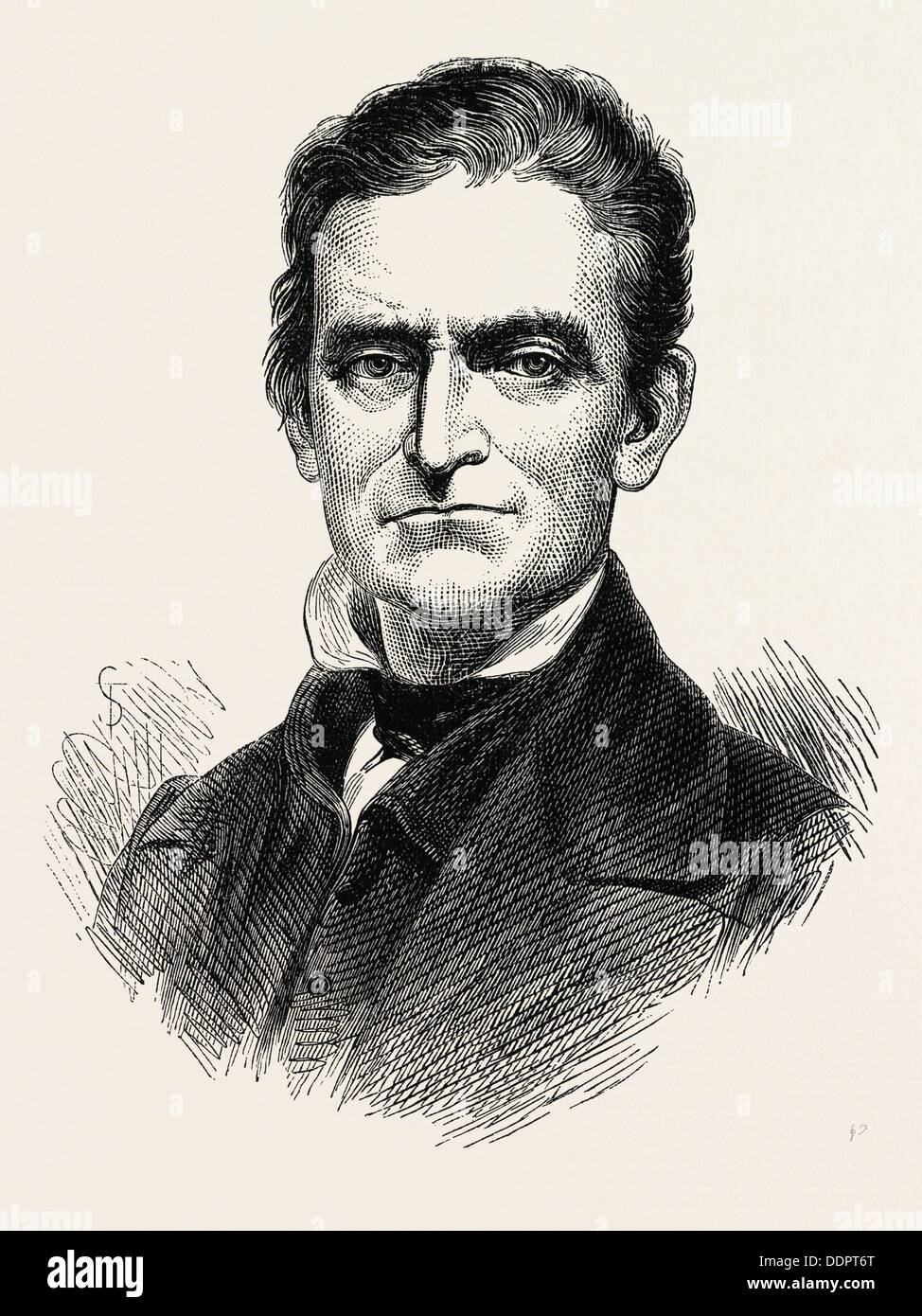 JOHN BROWN, er war ein US-amerikanischer Abolitionist, die glaubten, bewaffneter Aufstand war die einzige Möglichkeit, die gewalttätigere System zu stürzen Stockfoto