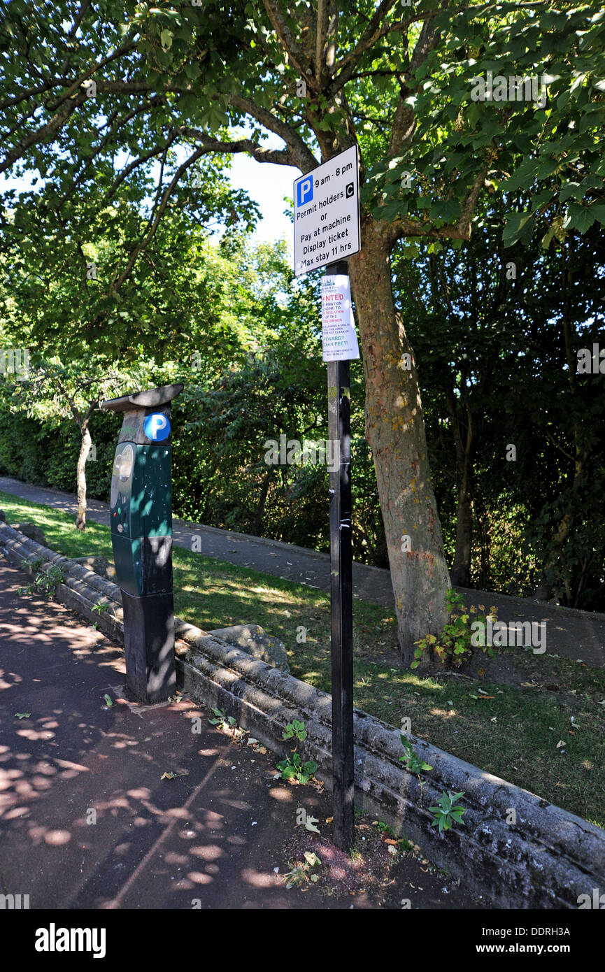 Brighton UK September 2013 - Spoof Brighton Rat Hund Fouling Warnhinweis in Queens Park Stockfoto