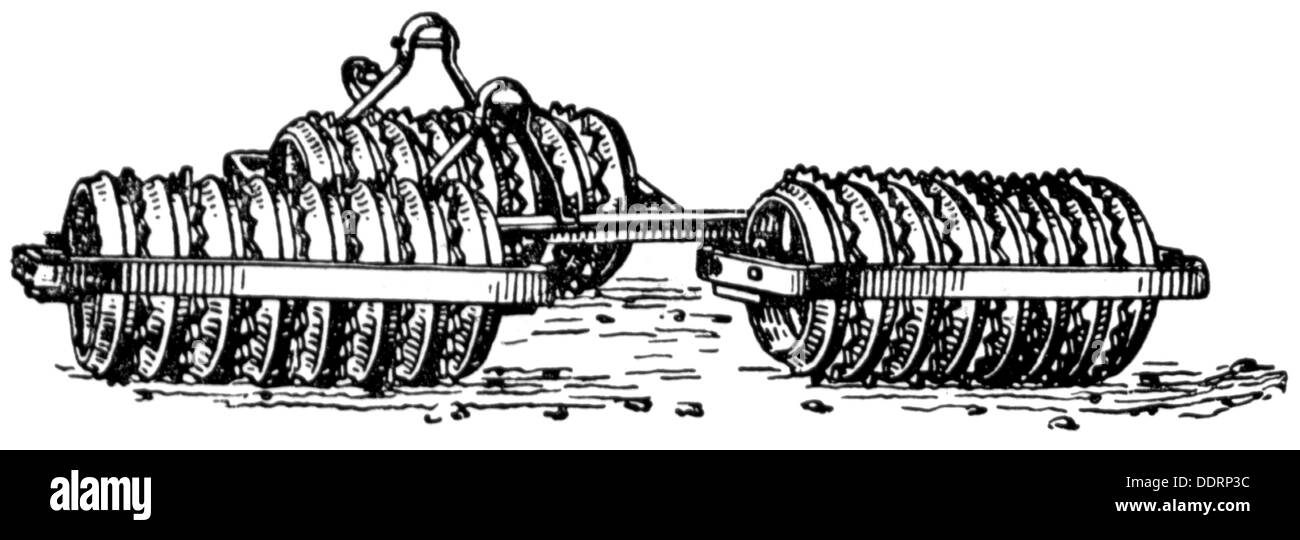 Landwirtschaft, Werkzeuge, Cambridge Roller, Holzstich, Anfang des 20. Jahrhunderts, 20. Jahrhundert, Grafik, Grafik, landwirtschaftliche Arbeit, Landarbeit, Landarbeit, Bodenbearbeitung, Tilth, Ackerbau, Anbau, Roller, Rollen, Rollen, Rollen, Landwirtschaft, Landwirtschaft, Werkzeug, Werkzeuge, Cambridge Roller, Cambridge Roller, historisch, 1900er, 1910er, Additional-Rights-Clearences-not available Stockfoto