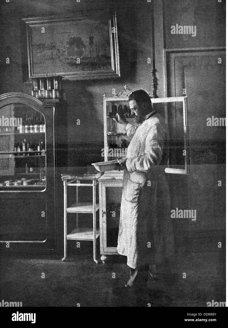 Ludwig Ferdinand, 22.10.1859 - 23.11.1949, Prinz von Bayern, deutscher Mediziner in seiner Klinik in München, "Woche", 1901, Stockfoto