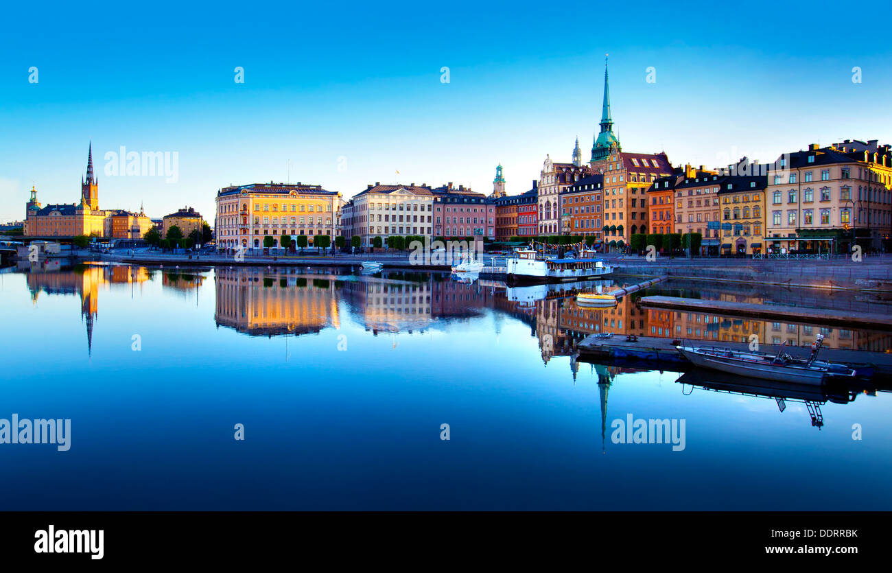 Altstadt von Stockholm Stockfoto