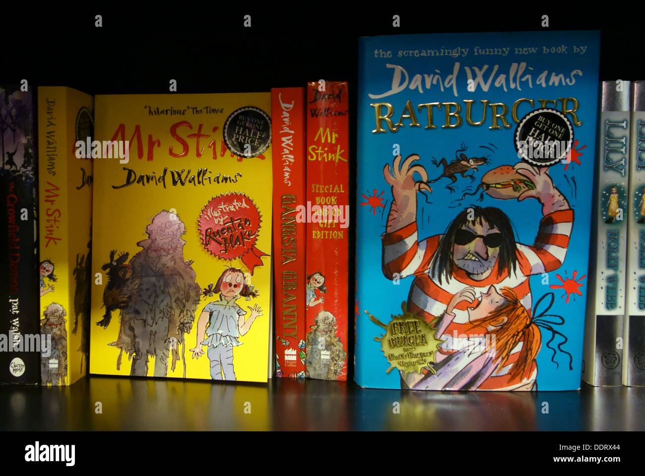 David Walliams Kinderbücher verkauft 2.5miilion kopiert und machte über £13 m, London Stockfoto