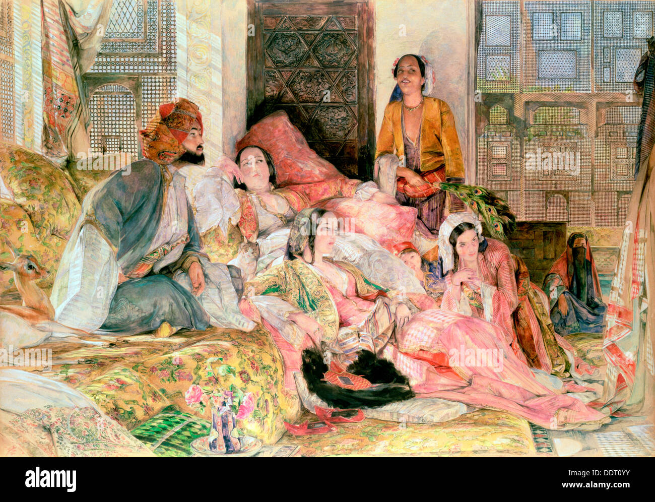 "Harem", c1850. Künstler: John Frederick Lewis Stockfoto