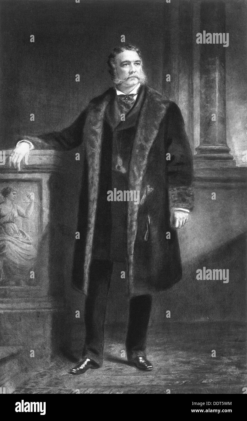 Chester ein Arthur, 21. Präsident der Vereinigten Staaten von Amerika, (1901). Künstler: unbekannt Stockfoto