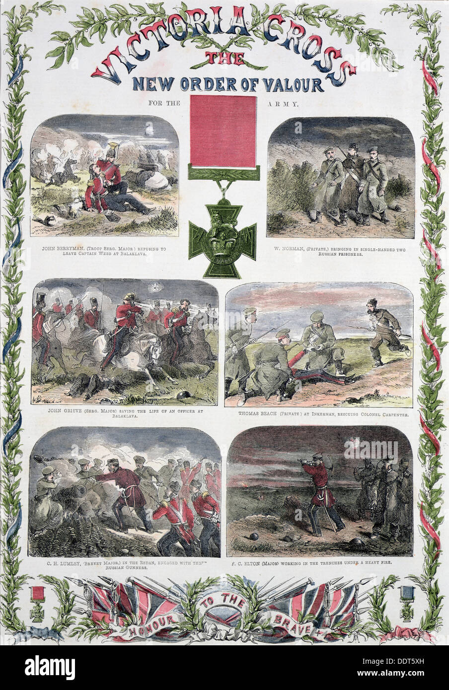 "Victoria-Kreuz, die neue Reihenfolge der Tapferkeit für die Armee", c1857. Künstler: unbekannt Stockfoto