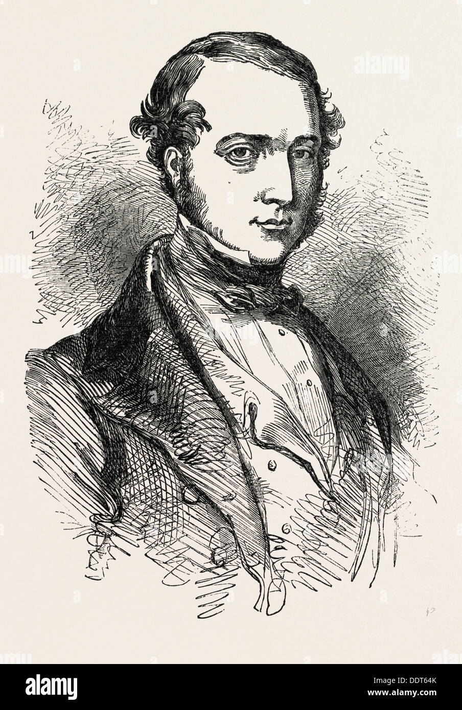 Herr WALTER, M.P. für NOTTINGHAM, UK, 1851 Gravur Stockfoto