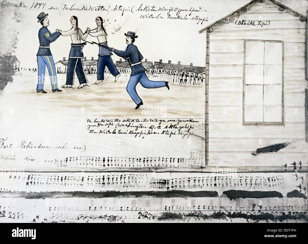 Der Tod Von Crazy Horse Fort Robinson Nebraska Usa 1877 1900 Kunstler Amos Boses Herz Buffalo Stockfotografie Alamy