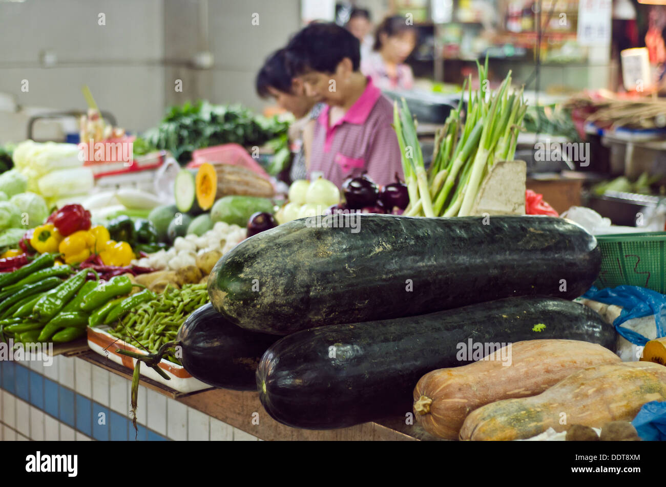 Lebensmittel-Markt, Guangzhou, China Stockfoto