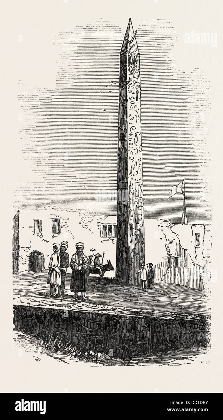KLEOPATRAS Nadel, 1851 Gravur Stockfoto