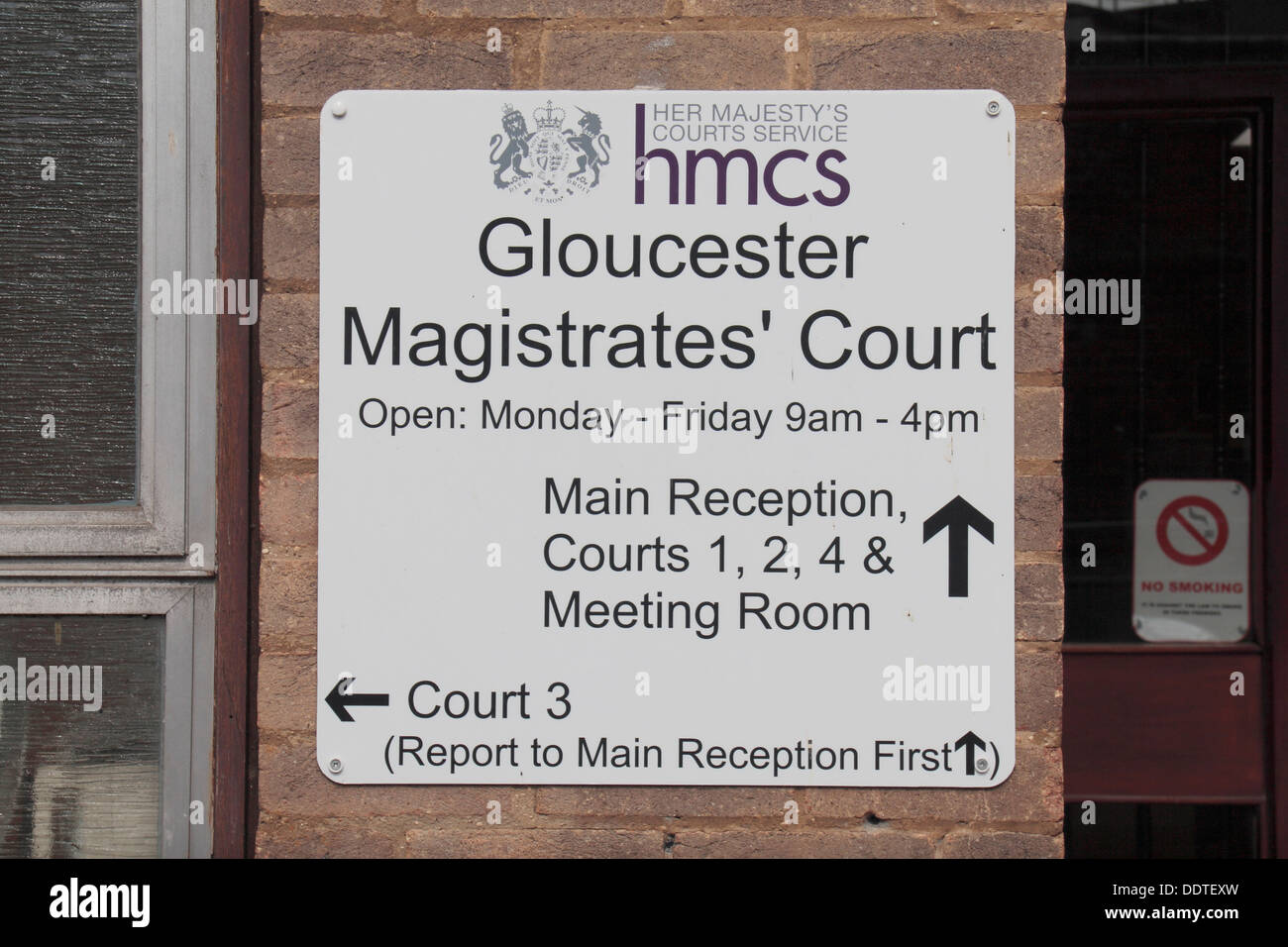 Gloucester Magistrates Court, Gloucester, Barbican Art und Weise, Gloucester, Gloucestershire, GL1 2JH, UK. Stockfoto