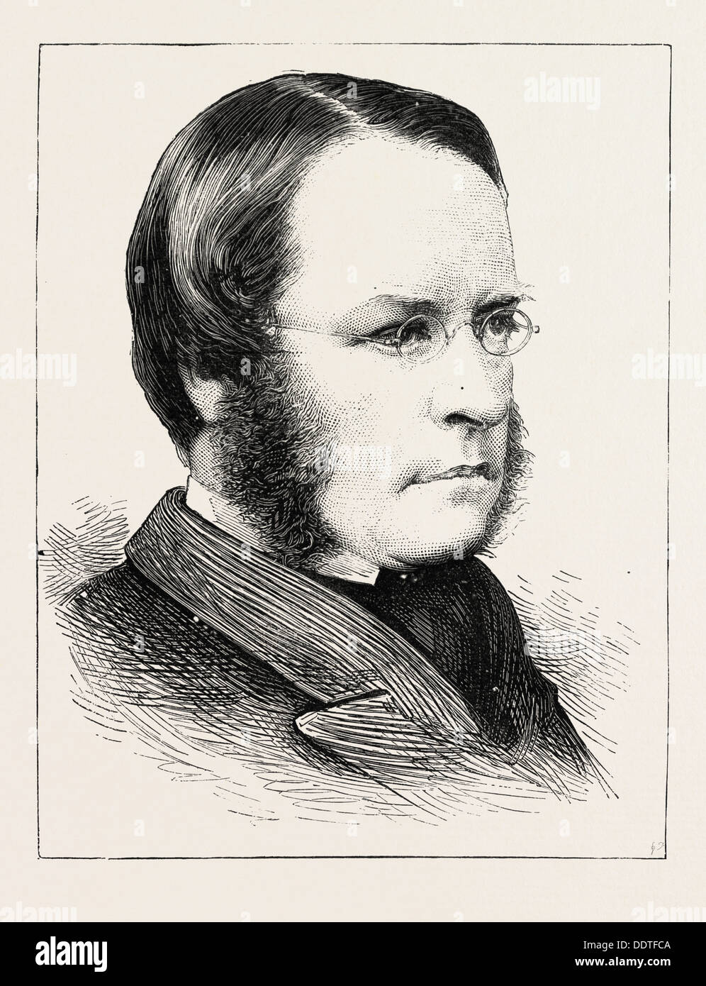 DR. LYON PLAYFAIR, c.b., M.P., THE NEW POSTMASTER-GENERAL, 1873 Gravur Stockfoto