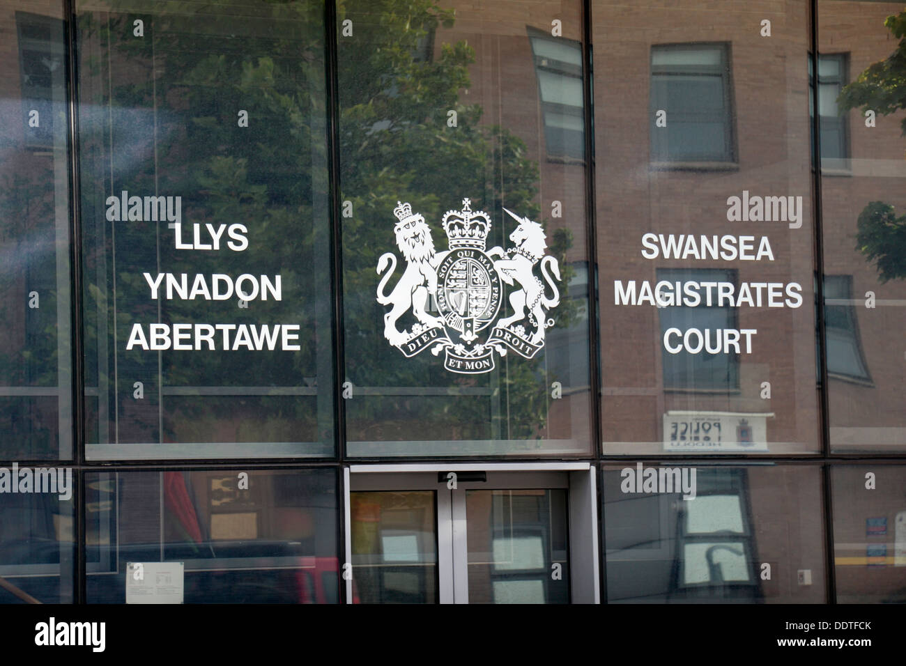 Swansea Magistrates Court, Swansea, West Glamorgan, Wales. Stockfoto