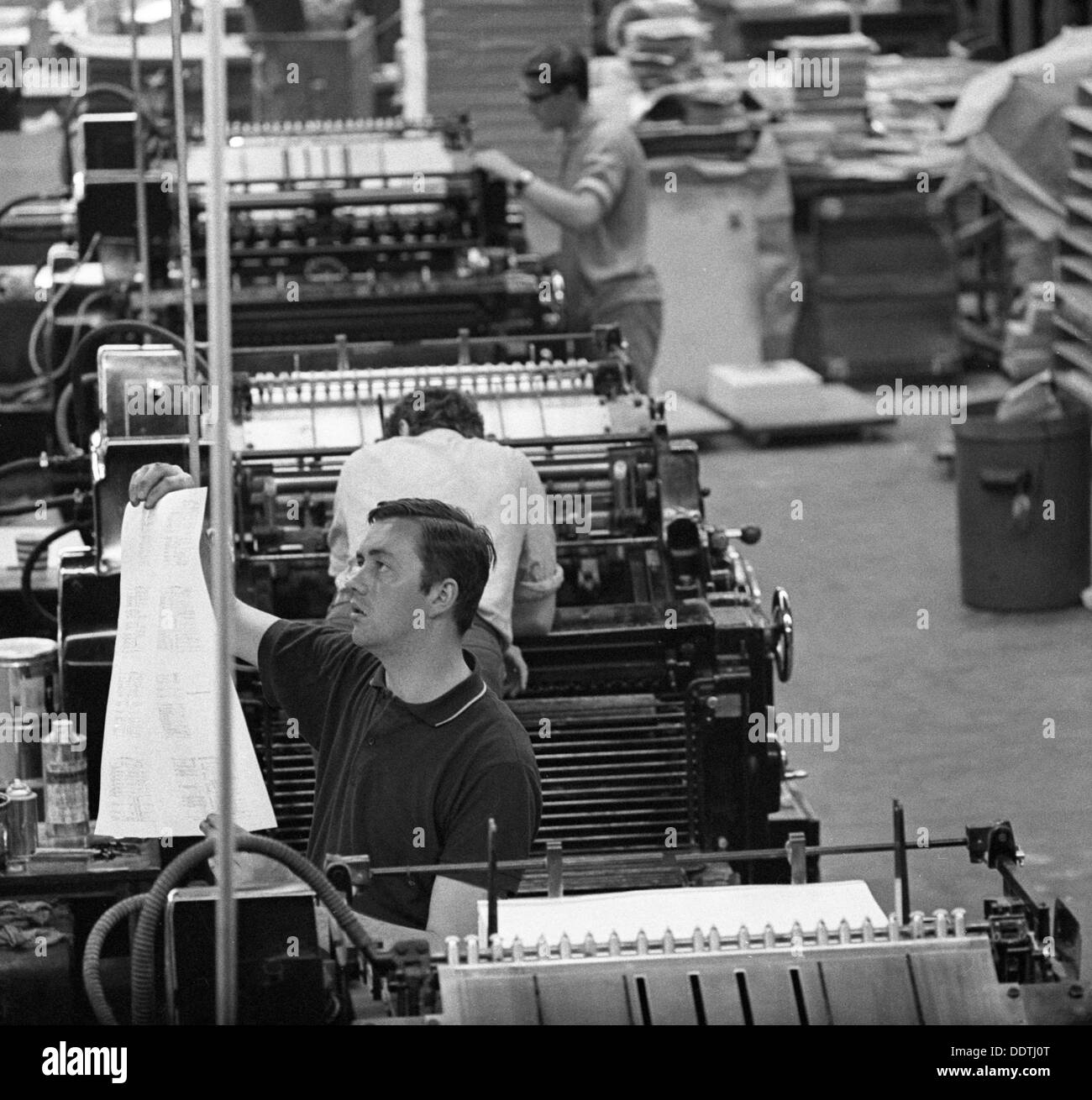 Check-Print, White Rose Presse, Mexborough, South Yorkshire, 1968. Künstler: Michael Walters Stockfoto