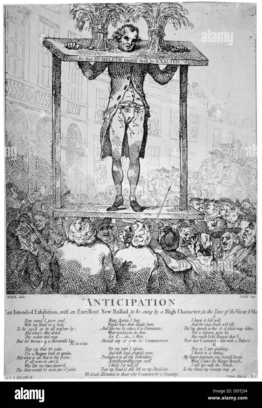 "Vorfreude...", 1784. Künstler: Anon Stockfoto