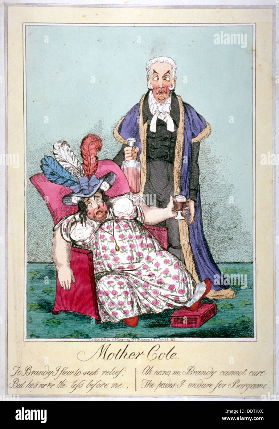 "Mutter Cole", 1821. Künstler: Anon Stockfoto