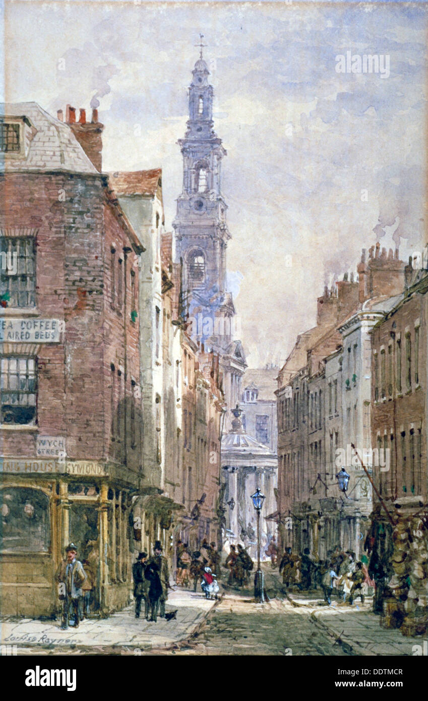 Blick von Drury Court Wych Street, Westminster, London, c1875. Künstler: Louise Rayner Stockfoto