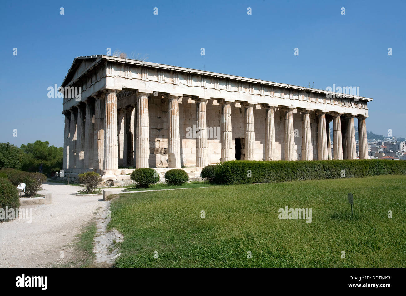 Tempel des Hephaistos in der griechischen Agora in Athen, Griechenland. Künstler: Samuel Magál Stockfoto
