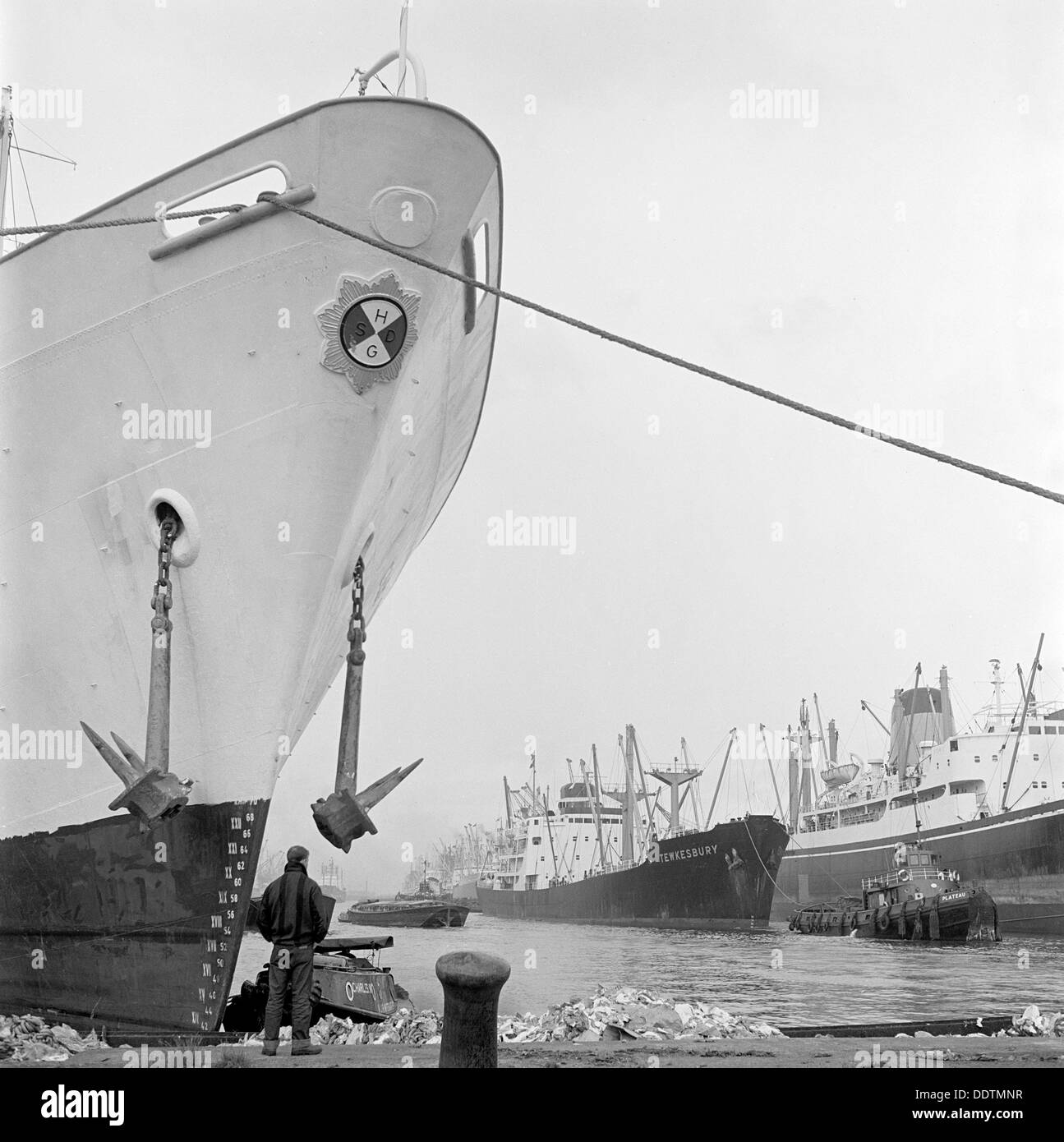 Die Docks, London, Juli 1965. Künstler: John Gay Stockfoto