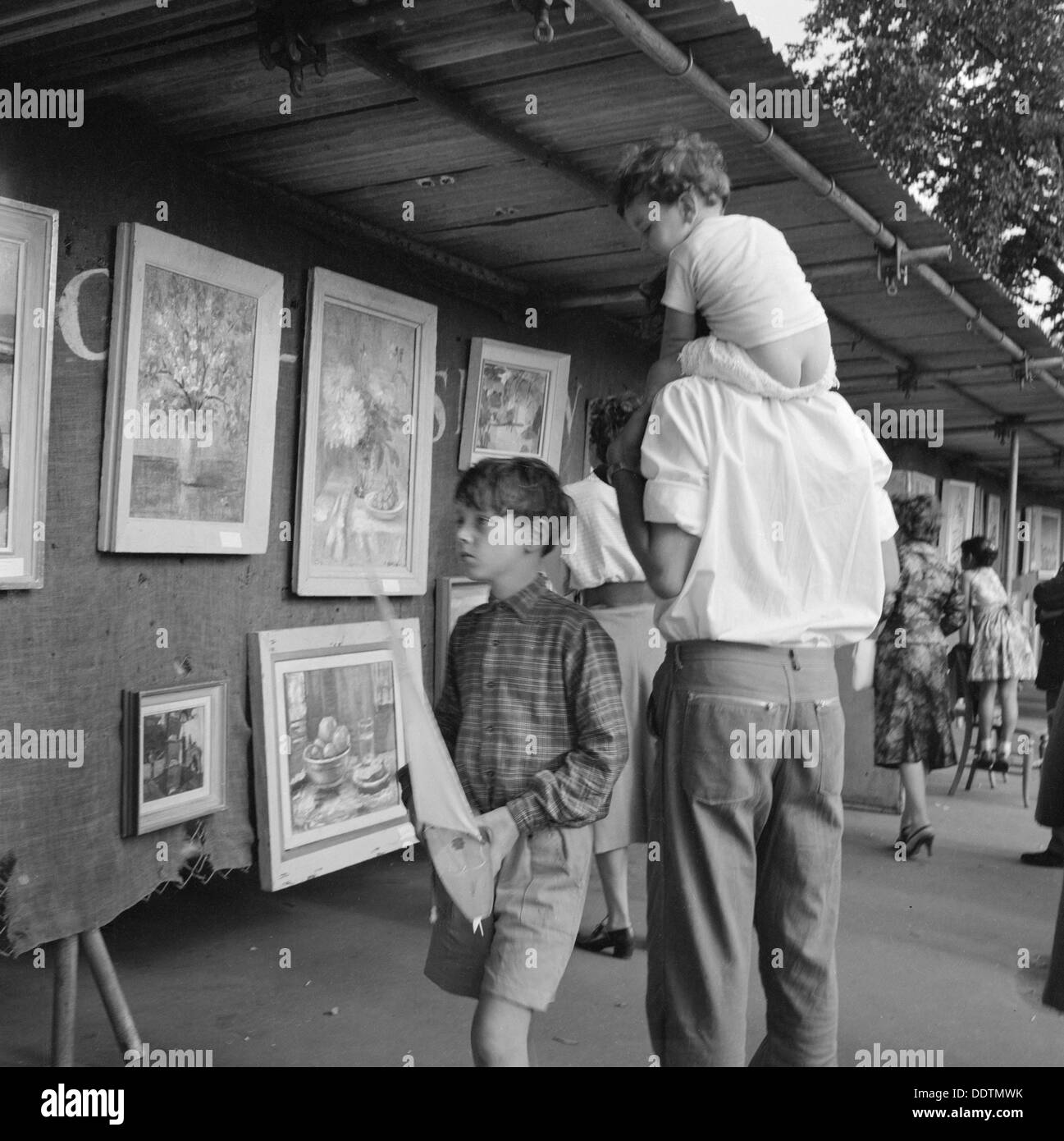Open-Air-Kunstausstellung, Hampstead, Greater London, 1960-1965. Künstler: John Gay Stockfoto