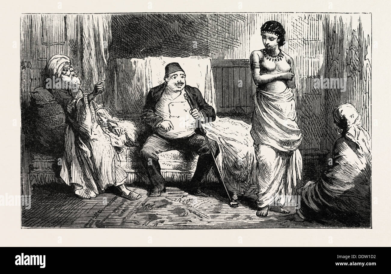 WO Größe wurde die Eigenschaft von A Türkisch BEY, Gravur 1884